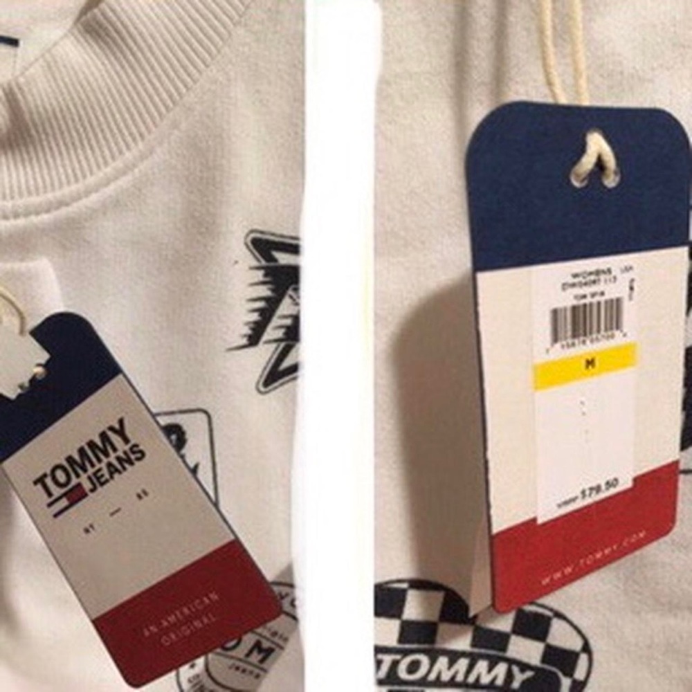Tommy Hilfiger Graffitti Hi-Lo Sweatshirt, M - Picture 3 of 4